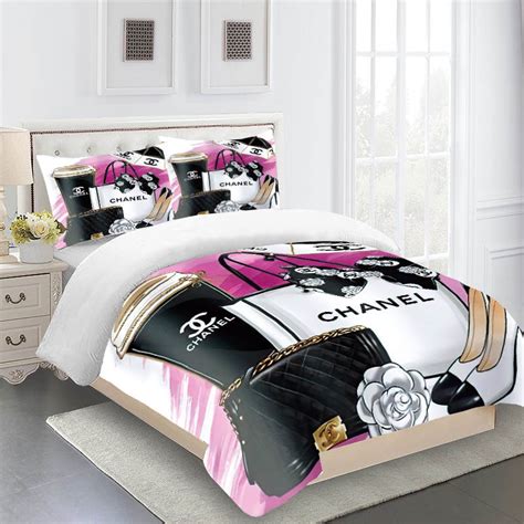 chanel bed sheets amazon|Chanel bedroom comforter set.